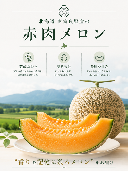 大玉メロン 3玉入り（1箱）
